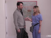 Erotic Oiled Massage For Sexy Hot Blonde Babe Chanel Camryn and Her Stepdad 3/16