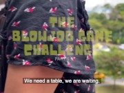 #TBJGC In Public - The BlowJob Game Challenge Part 5 (Blowjob Competition Duo) 1/16