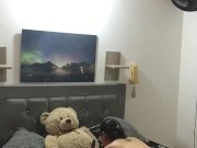 girl with toys fucks her pussy alone. 7/16