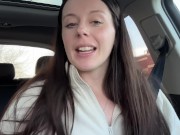 Wintery Tim Horton's Drive Thru Visit with My Pornhub Vibrator!! 4/16
