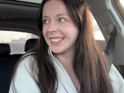 Wintery Tim Horton's Drive Thru Visit with My Pornhub Vibrator!! 8/16