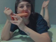 JOI POV! Hot girl masturbates and moans a lot for you