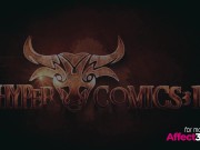 Redhead wizard having sex with a big tits futanari succubus in a 3d animation 2/16