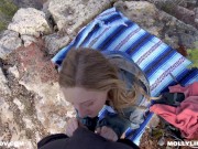 EPIC HIKING FUCKING A BIG BOOTY AMATEUR BLONDE ON TOP OF A CLIFF - Horny Hiking ft Molly Pills POV 4 3/16
