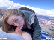 EPIC HIKING FUCKING A BIG BOOTY AMATEUR BLONDE ON TOP OF A CLIFF - Horny Hiking ft Molly Pills POV 4 7/16