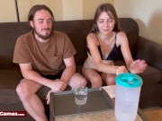 Drip Cup Game with a Hot Couple 3/16