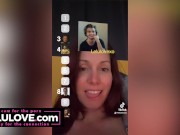 Big boobs babe singing nude, behind the scenes cumshot on ass, matching lingerie, dress with crotch hole - Lelu Love 5/16