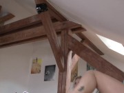 Hot tight pussy horny college girls do yoga and stretching to be fitness models for their social media to seduce and tease 6/16