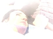 Sam Bourne gives me a huge facial after a good stretching! 11/16