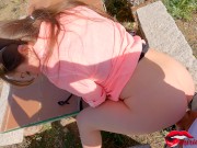 very hot sex outdoors with a stranger who was watching me / Miriam Prado 6/16