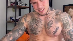 The sexiest tattooed spanish boy talking darty