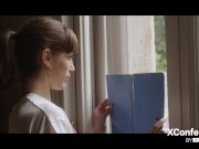 The neighbour can't stop watching us, so we invite her for a HOT trio! - We know you're watching on XConfessions by ErikaLust 5/16