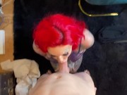 Teacher gives Redhead Student with big cock a lesson