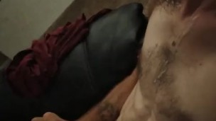 Hung white guy jacking off