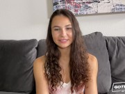 Skinny brunette cutie cannot wait to get creampied 13/16