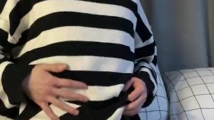 Skinny Twink is having fun while his stepfather went to the store
