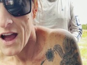 Real couple pulled off road for doggie fuck 14/16