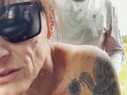 Real couple pulled off road for doggie fuck 15/16