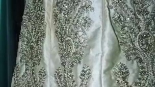 Indian gay Crossdresser Gaurisissy xxx sex in Golden Saree pressing his boobs and fingering his ass