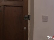 Busty Lacey with his six pack. Lacey encourages him to fuck her mouth and unpacks her big tits, they sway during the blowjob. 2/16