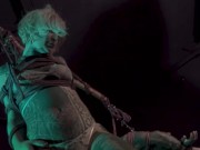 Tattoo Couple suspend together with Hooks and rope - SHIBARI 13/16