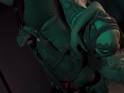 Tattoo Couple suspend together with Hooks and rope - SHIBARI 6/16