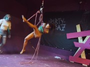 Branding while suspensing in ropes - Bondage Shibari Ritual - Private Sesion 4/16