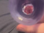 Stroking and moaning big thick cock 13/16