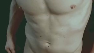 Horny Hung Hunk Jerks Off His Uncut Big Cock