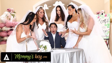 MOMMY'S BOY - Furious MILF Brides Reverse Gangbang Hung Wedding Planner For Wedding Planning Mistake