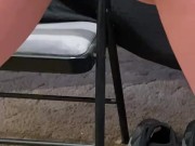 Piss slut putting her piss on toes 12/16