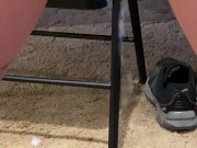 Piss slut putting her piss on toes 7/16