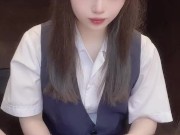 【English sub】机の下で手コキのご褒美をくれる秘書を雇ったら仕事がはかどる/hentai/日本素人美女/個人撮影/裏垢/亀頭責め/寸止め/M男【ゆなぱんちゃんねる】 1/16