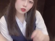 【English sub】机の下で手コキのご褒美をくれる秘書を雇ったら仕事がはかどる/hentai/日本素人美女/個人撮影/裏垢/亀頭責め/寸止め/M男【ゆなぱんちゃんねる】 10/16