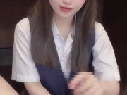 【English sub】机の下で手コキのご褒美をくれる秘書を雇ったら仕事がはかどる/hentai/日本素人美女/個人撮影/裏垢/亀頭責め/寸止め/M男【ゆなぱんちゃんねる】 11/16