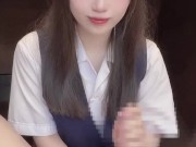 【English sub】机の下で手コキのご褒美をくれる秘書を雇ったら仕事がはかどる/hentai/日本素人美女/個人撮影/裏垢/亀頭責め/寸止め/M男【ゆなぱんちゃんねる】 12/16