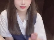 【English sub】机の下で手コキのご褒美をくれる秘書を雇ったら仕事がはかどる/hentai/日本素人美女/個人撮影/裏垢/亀頭責め/寸止め/M男【ゆなぱんちゃんねる】 7/16