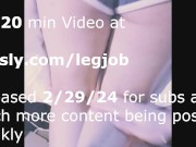 Calfjob thigh job Time Stop Teen Calfjob sneaky sex 4/16