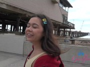 POV date with amateur babe Brianna Arson teasing and playing with herself and smoking 16/16