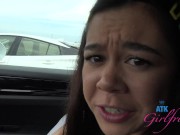 POV date with amateur babe Brianna Arson teasing and playing with herself and smoking 7/16