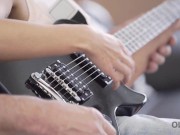 OLD4K. Sexual instead of guitar lesson for the tiny slut from Europe 3/16