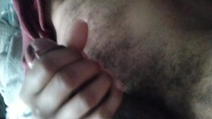 Fit Man With Big Black Cock Playing with Himself