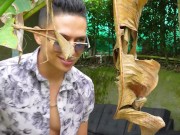 ENCUENTRO A SARA BLONDE Y A SU NOVIO EN UNA SESIÓN DE FOTOS Y TERMINO COGIÉNDOMELA FRENTE AL CORNUDO 1/16