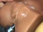 Fantasy FFFM Foursome While Using Fake Pussy Toys To Cum Cover & Clean Up 16/16