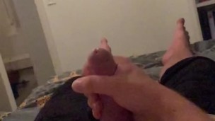 Slowmotion handjob big white cock