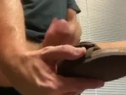 Cumming on young stinky Birkenstock 4/16