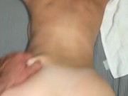 TIGHT little pussy pounded from behind 6/16