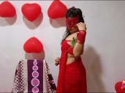 Indian Babe On Valentine Day Seducing Her Lover With Her Hot Big Boobs 4/16