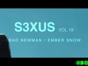 S3XUS Busty Asian hottie Ember Snow gets fucked by a big white cock 3/16