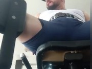 MY BIG COCK GETS HARD IN THE GYM 🥒💪😈 3/16